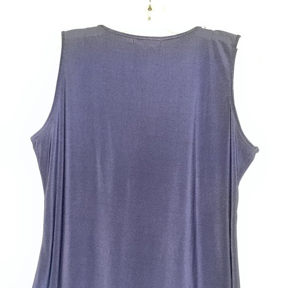 Dressy Tank Top with Neckline Ruffle Detail - Picture 3 of 7
